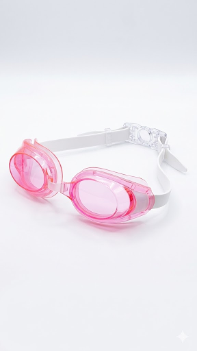 Lunettes de natation ergonomiques et confortables pour enfants - Rose