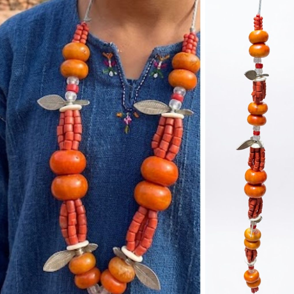 Sautoir Artisanal d'Inspiration Ethnique et Patrimoniale collier
