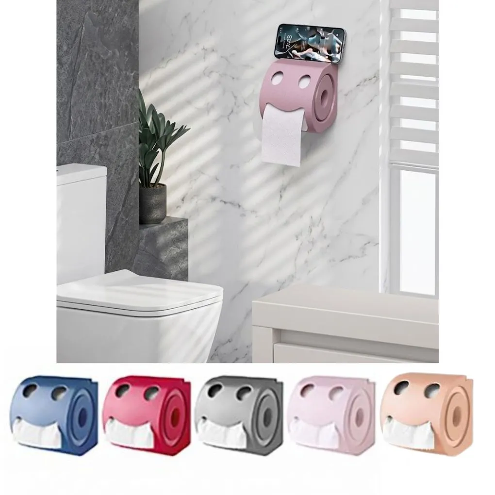 Porte-papier hygiénique en plastique pour toilette WC