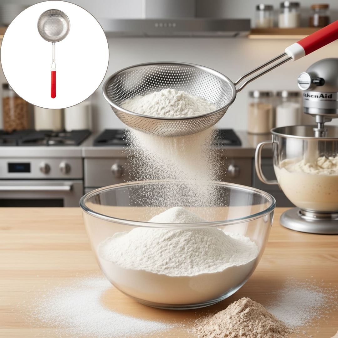 Passoire fine en acier inoxydable pour cuisine – tamis multifonction portable