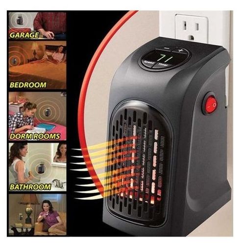 Mini Chauffage Céramique Portable 500W – Thermostat Digital et Minuterie