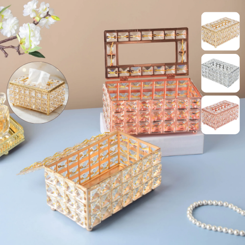 Boîte à Mouchoirs, Boîte de Rangement de Serviettes de Luxe pour Distributeur de Mouchoirs (colleur aléatoire)