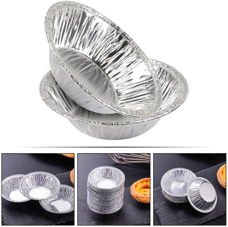 Pack de 10 moules ronds jetables pour mini tartes et desserts