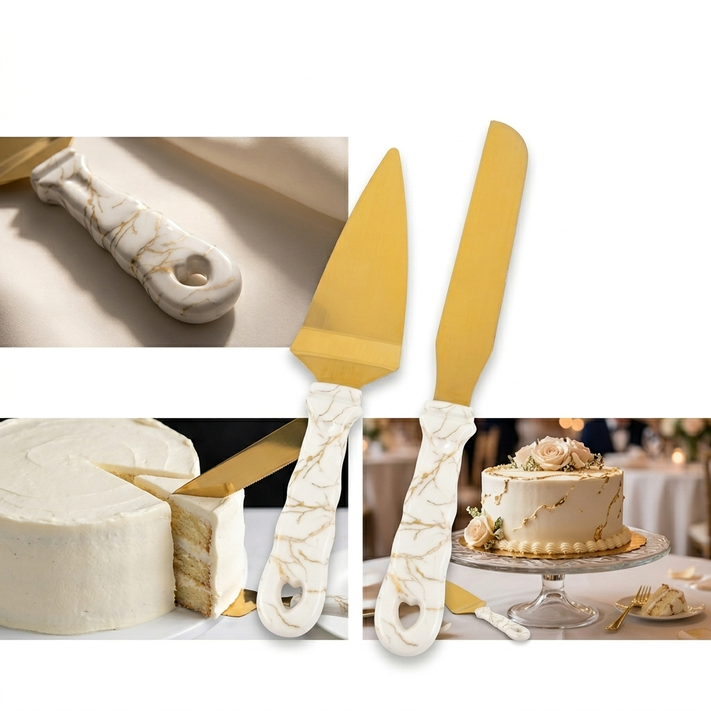 Set élégant pour servir les pâtisseries, parfait pour les moments festifs