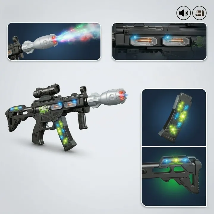 Pistolet de jeu électronique interactif pour divertissement immersif