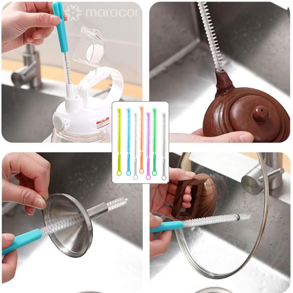 Brosse de nettoyage pour racines, embouts de poche à douille, outils de nettoyage en acier, brosses pour fondant et biscuits