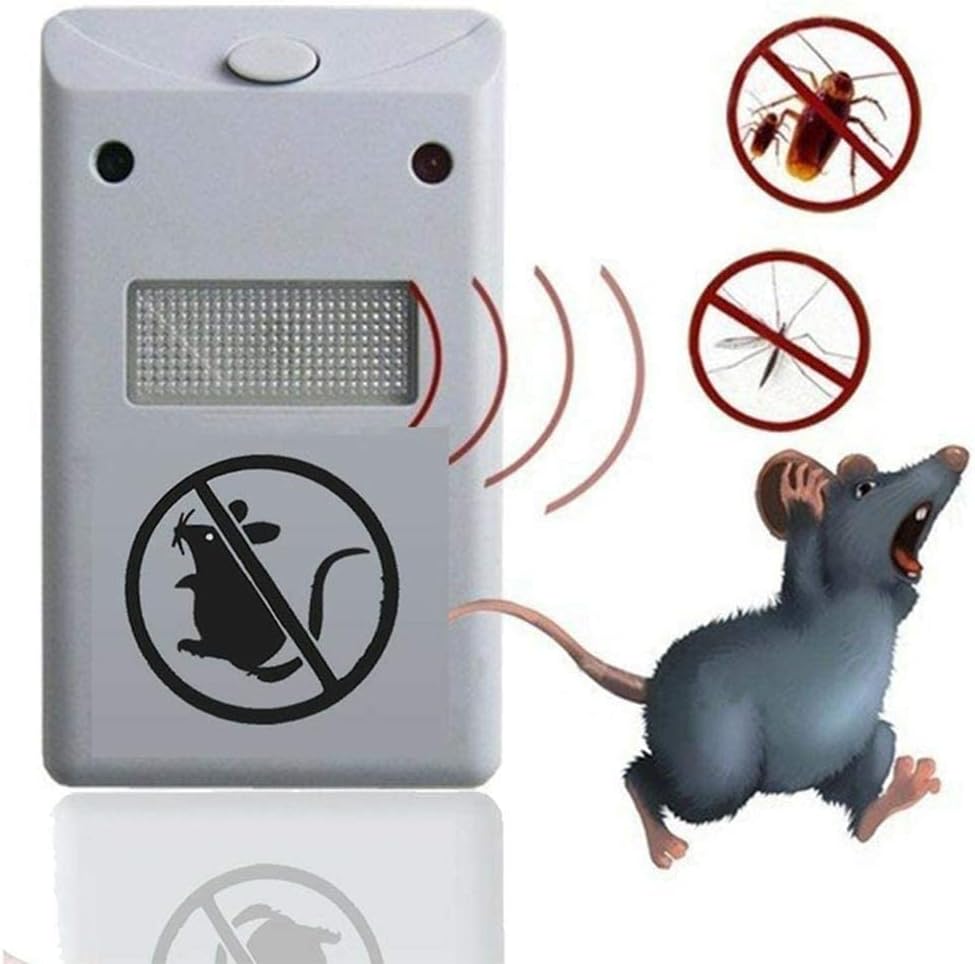 Répulsif antiparasitaire électronique à ultrasons pour la maison : anti-moustiques, tue-rongeurs, insectes et repousse les taupes et les souris