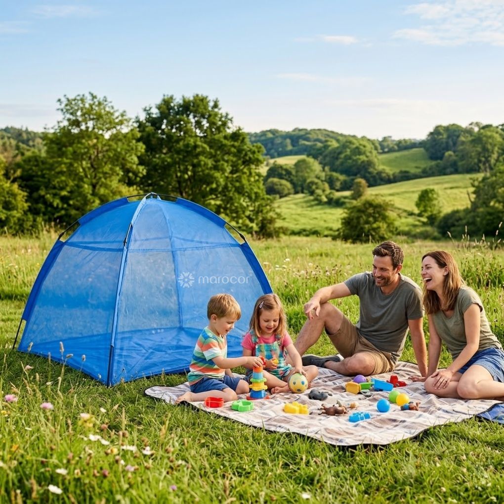 Grande Abri anti-moustiques spacieux pour intérieur et extérieur autoportante pour lit double