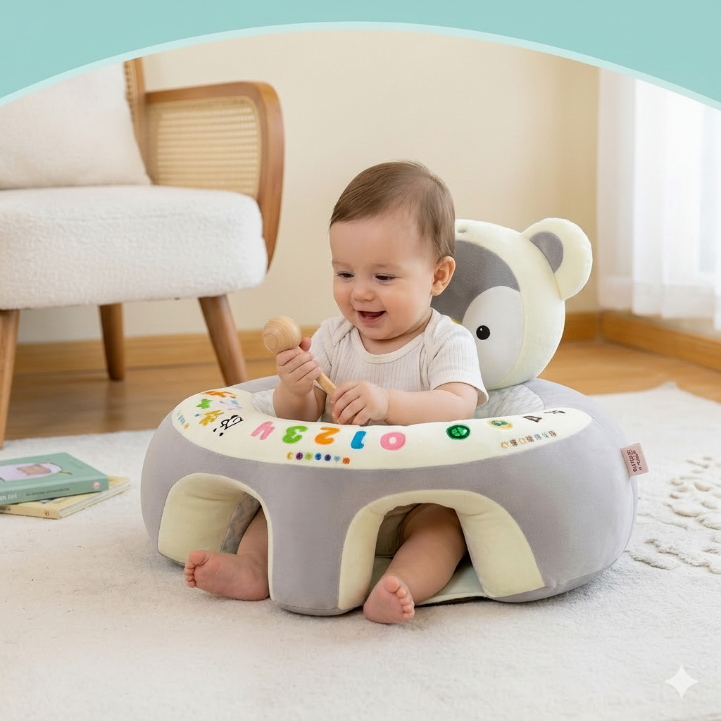 Siège de soutien et chaise d’apprentissage pour bébé avec protection de tête