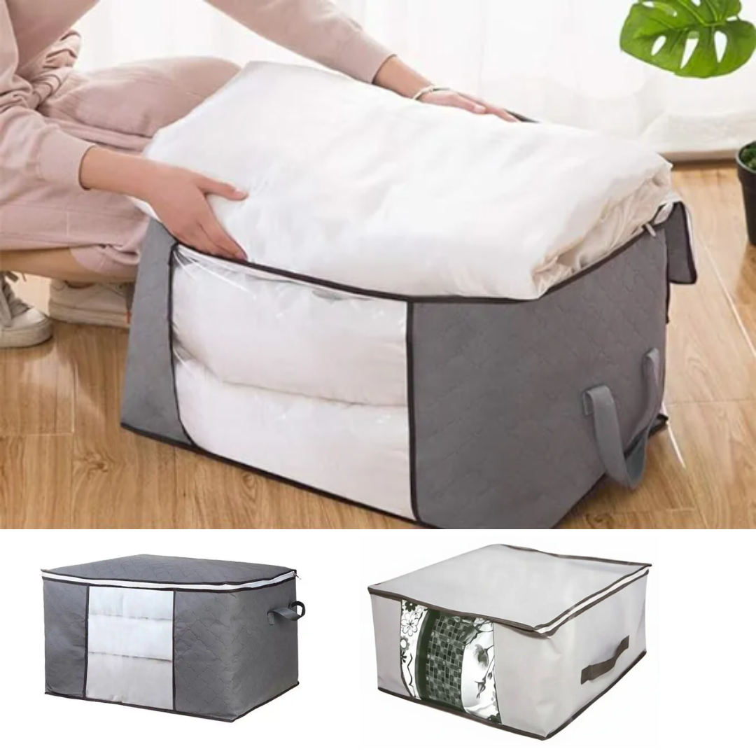 10 pcs Optimisez votre espace avec notre Sac de Rangement Pliable pour Vêtements 60x45x30 cm (couleur aléatoire)