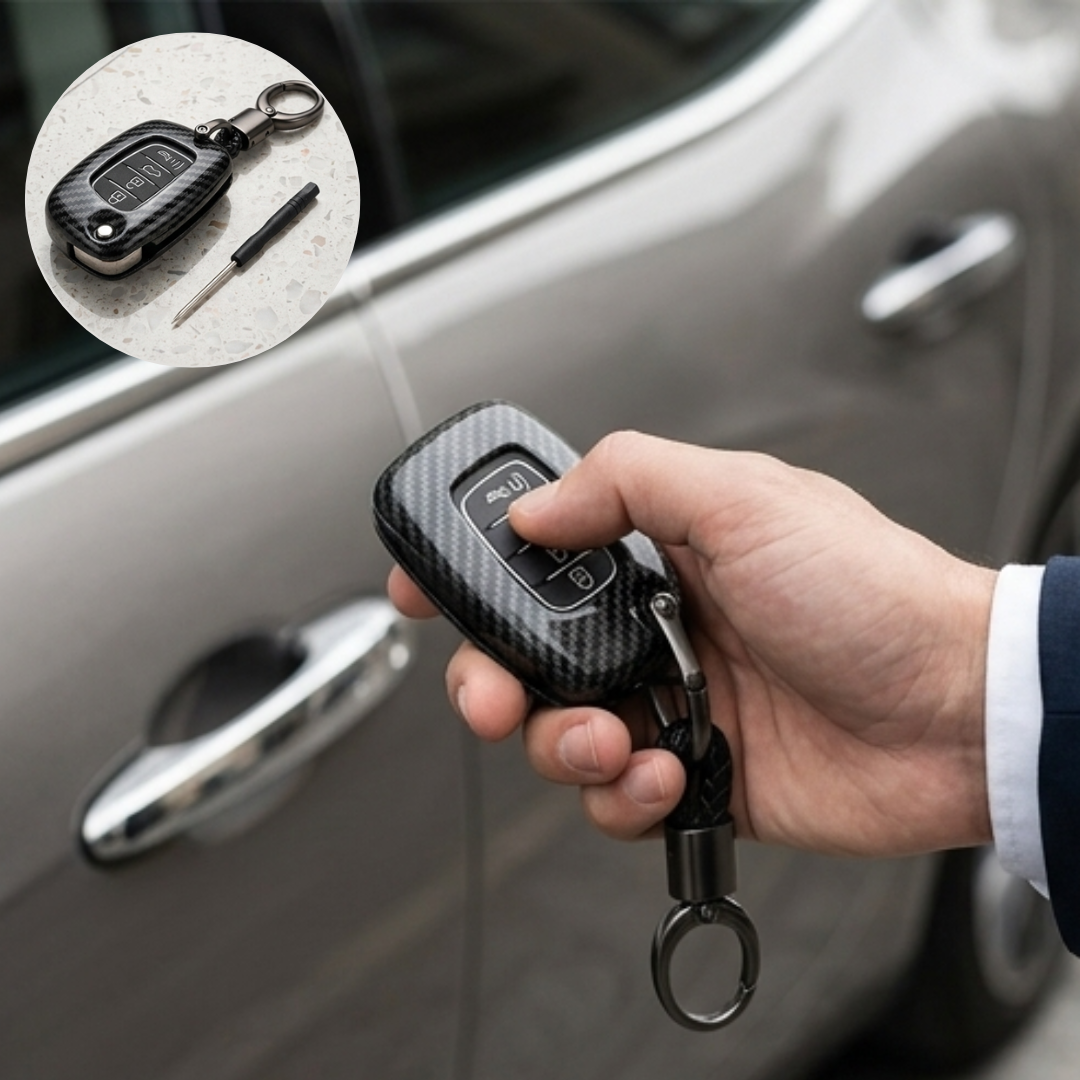 Étui de protection en fibre de carbone pour télécommande voiture