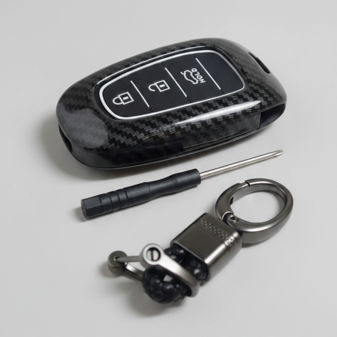 Coque de protection pour clé intelligente de voiture compatible Hyundai