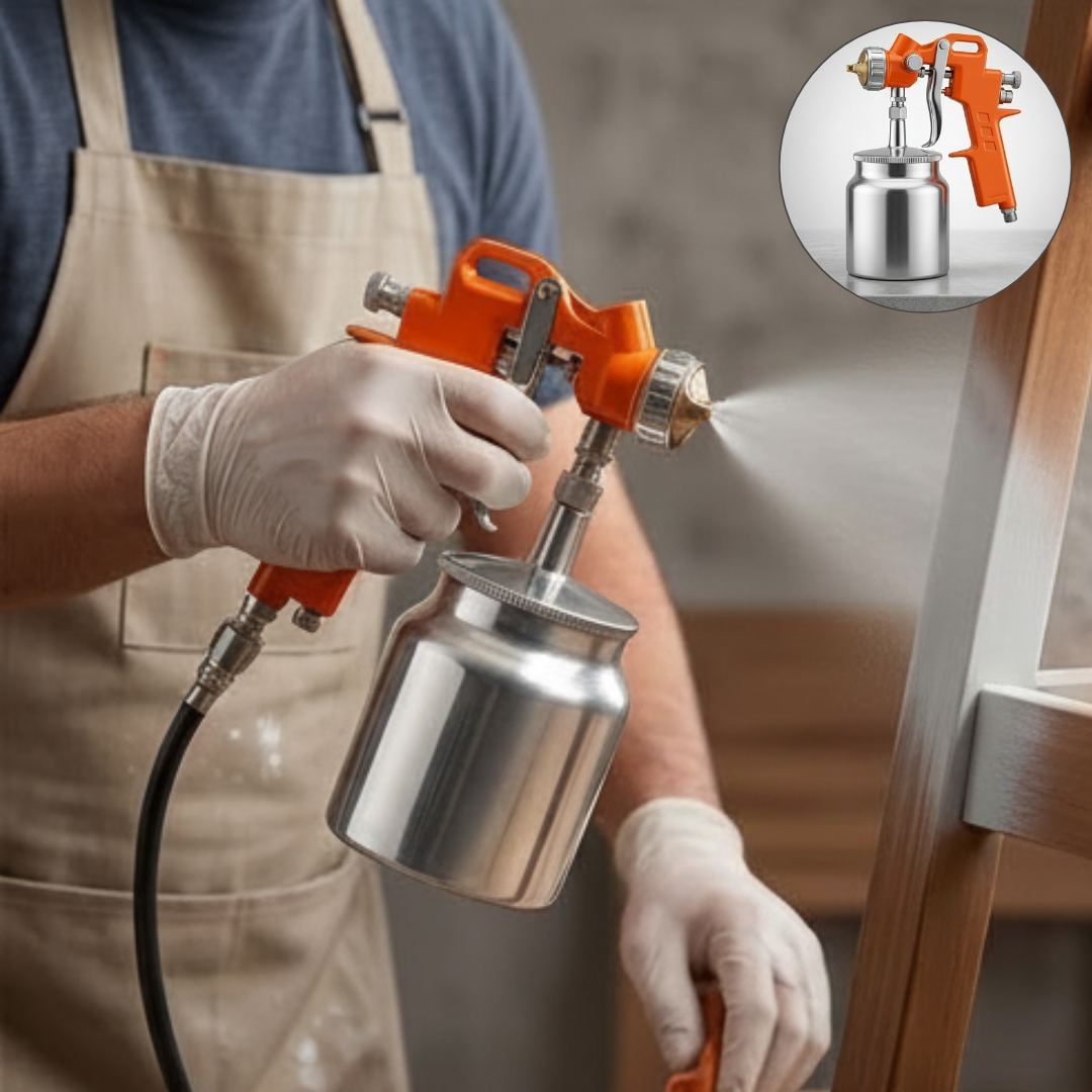 Pistolet à peinture à aspiration haute précision pour travaux de finition