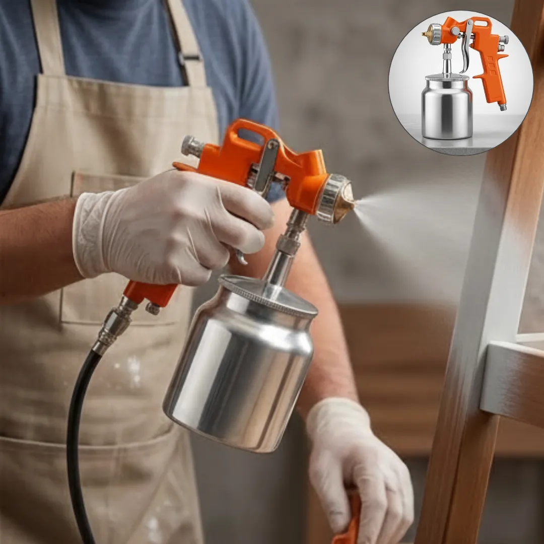 Pistolet à peinture à aspiration haute précision pour travaux de finition