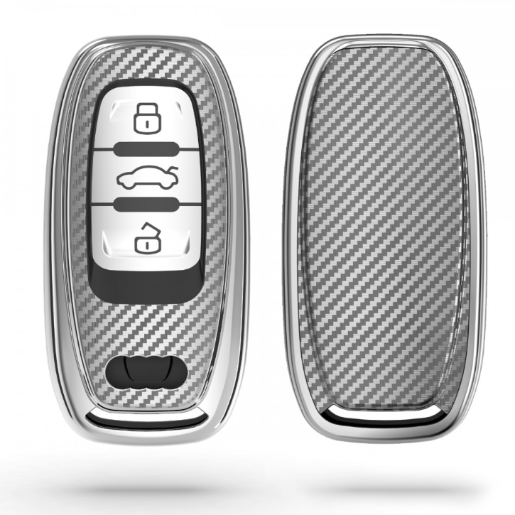 Étui de protection en TPU et silicone pour clé Audi