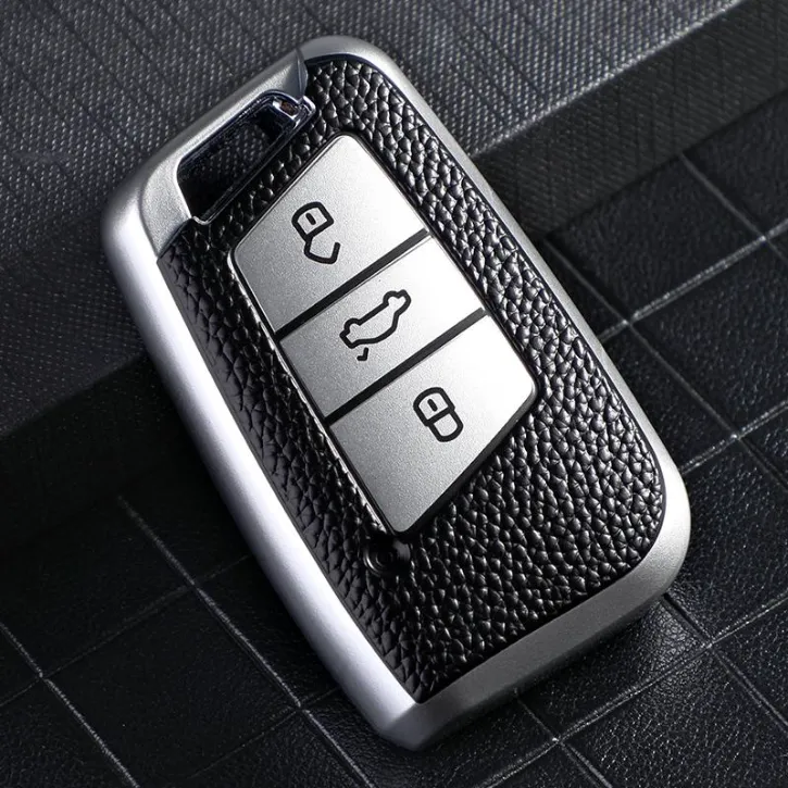غلاف المفتاح متوافق مع جهاز التحكم عن بعد VW Volkswagen وSeat وSkoda