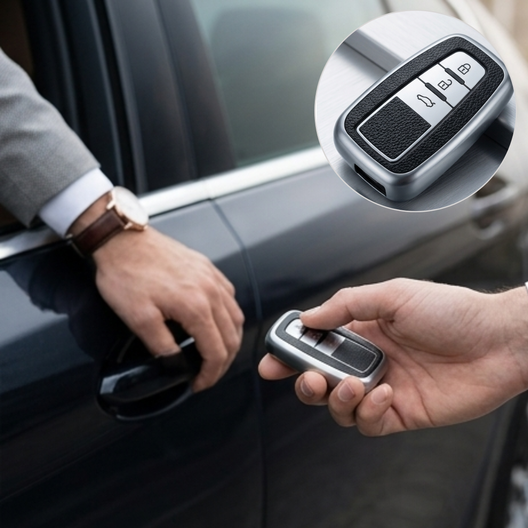 Étui de protection pour clé voiture Toyota en cuir TPU élégant et résistant