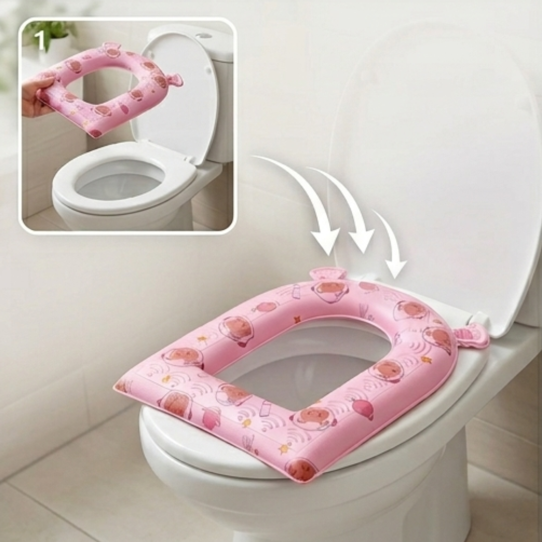 Housse de siège de toilette douce et lavable pour confort quotidien