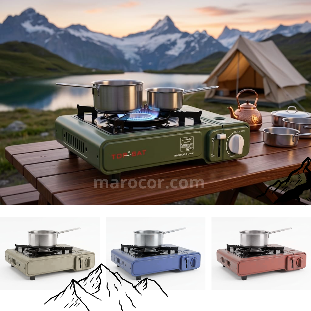 Réchaud de Camping à Gaz Portable Haute Puissance – Réchaud Premium haut qualité