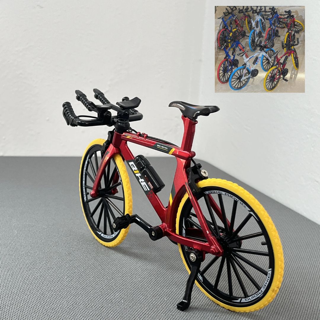 Vélo miniature miniature en alliage moulé  décoré, en métal, pour les doigts, idéal pour les garçons et leurs jouets