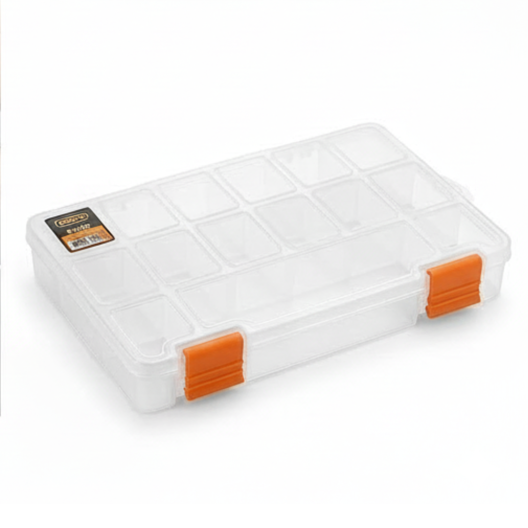 Boîte de rangement transparente multifonction pour outils et organisation