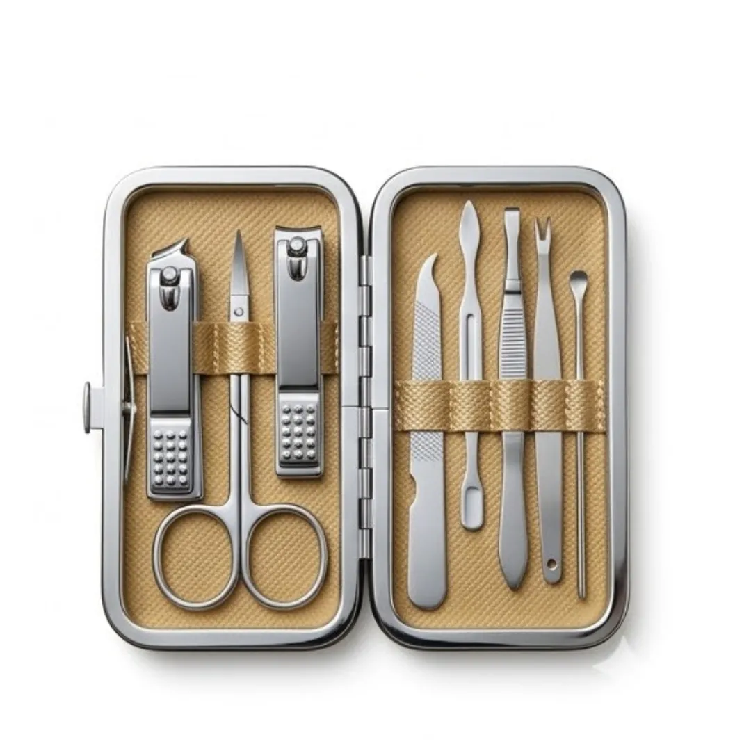 Kit d'outils de soins des ongles multifonctionnel de manucure et pédicure