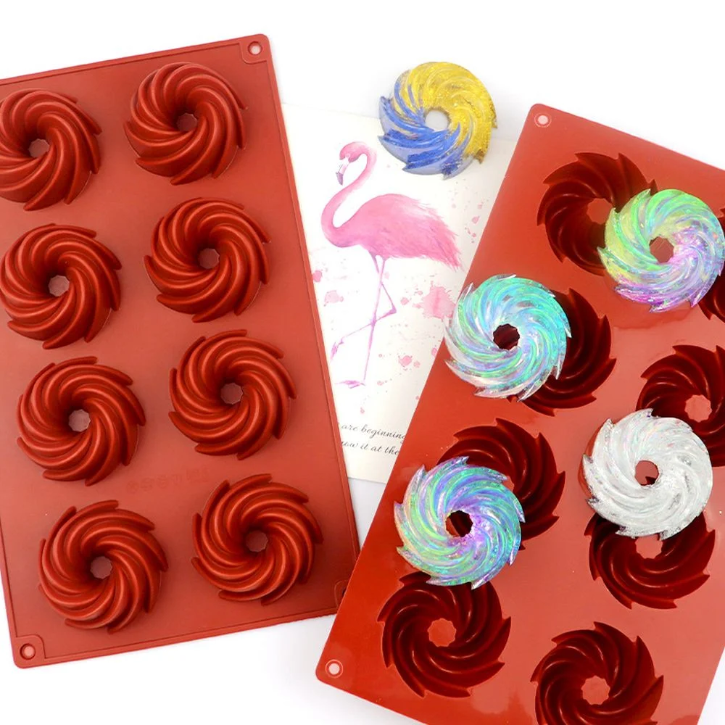 Moule en Silicone Spirale pour Donuts Créatifs