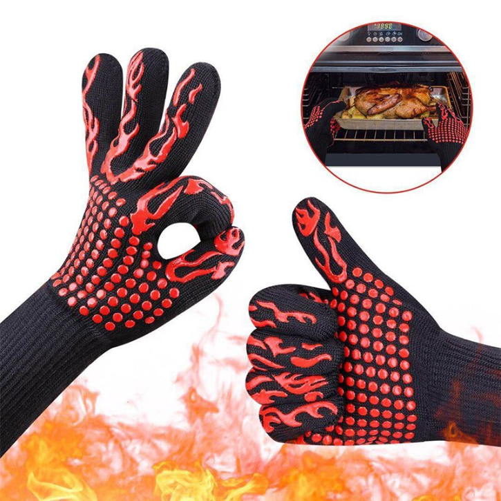 1 Gant pour Four et Barbecue Isolé Résistant à la Chaleur – Durable et Ignifuge pour Cuisine et Grillades