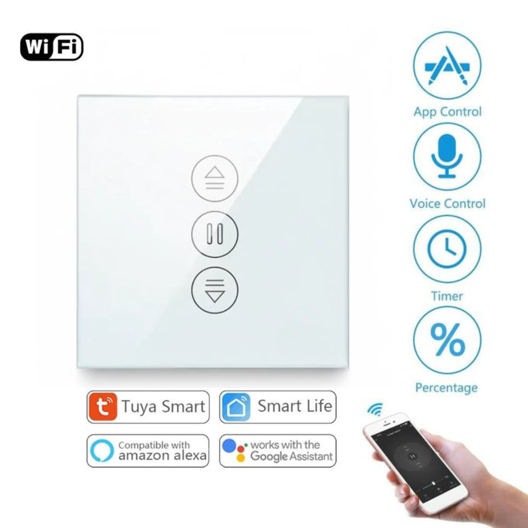 Interrupteur Commutateur Rideau Smart WiFi Connecté Intelligent – Contrôle via Android