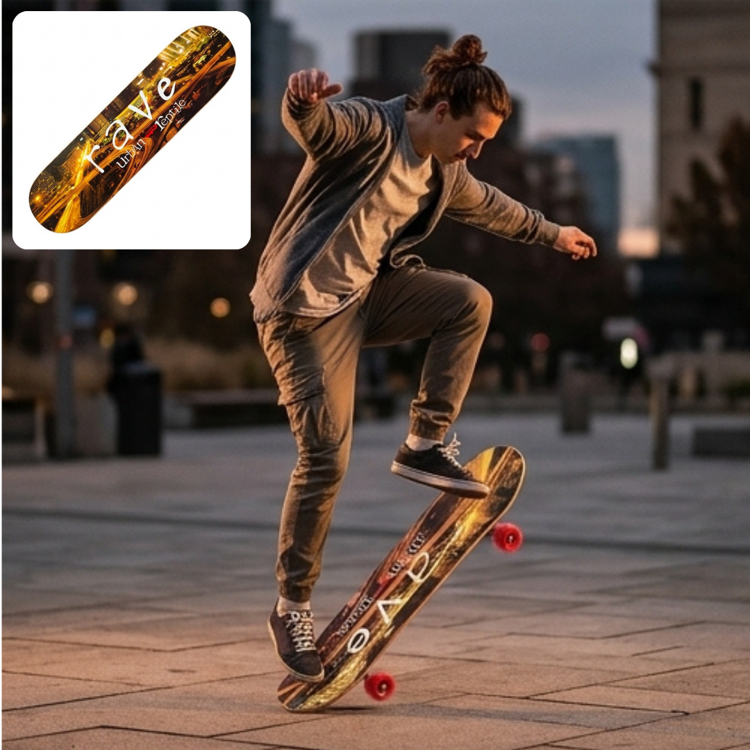 Skateboard Enfant Junior Débutant – Planche de Skate Stable et Facile à Utiliser