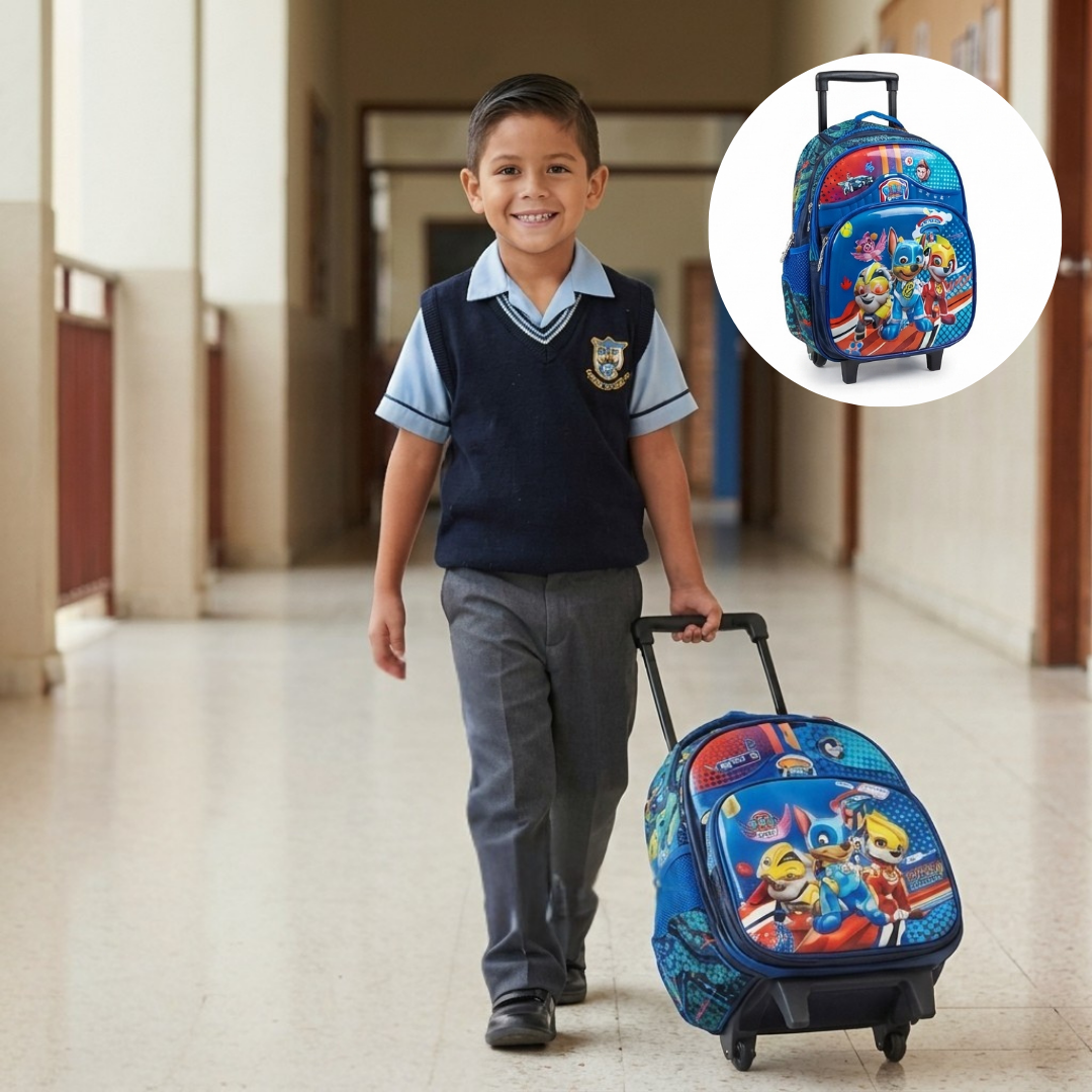 Cartable à Dos pour Enfants avec Roulettes – Sac Scolaire Pratique et Facile à Transporter