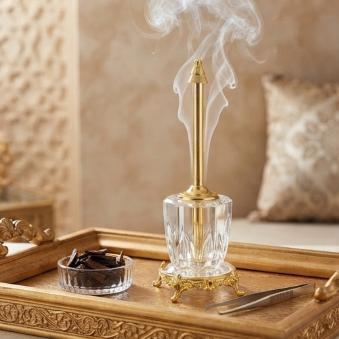 Brûleur d'encens en cristal – Touche de luxe et senteur envoûtante pour votre intérieur