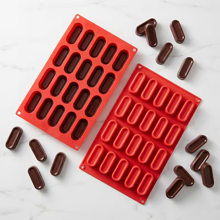 Moule ovale en silicone à 20 cavités pour pâtisserie et décoration