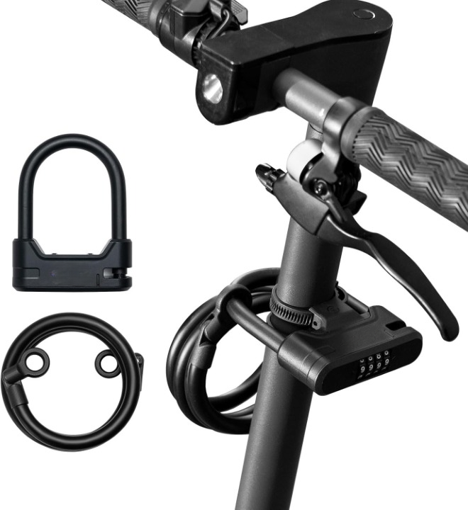 Antivol à combinaison 4 chiffres pour vélo et scooter