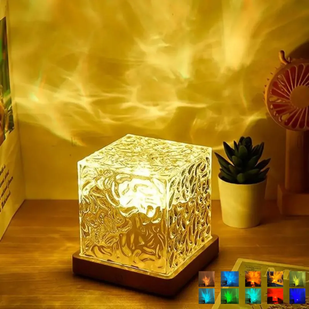 Lampe LED décorative à effet de vagues lumineuses (couleur aléatoire)