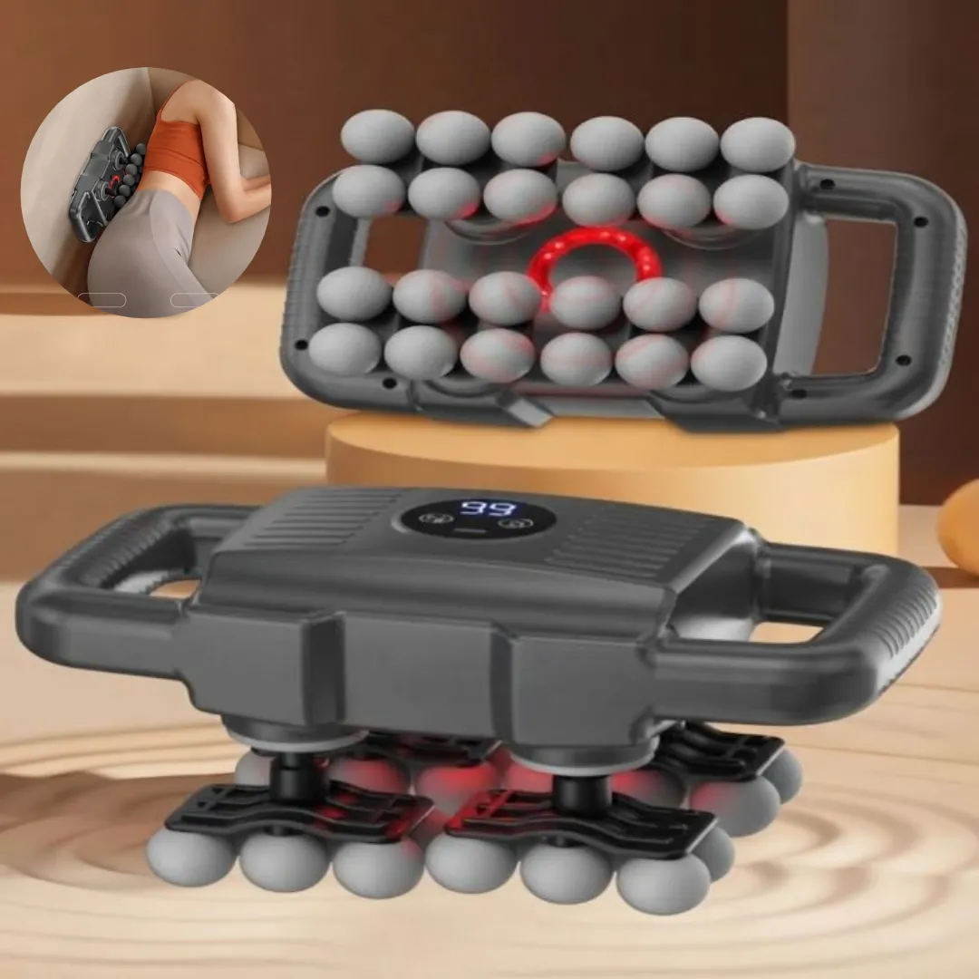 Pistolet de massage puissant avec 24 têtes et minuterie intelligente