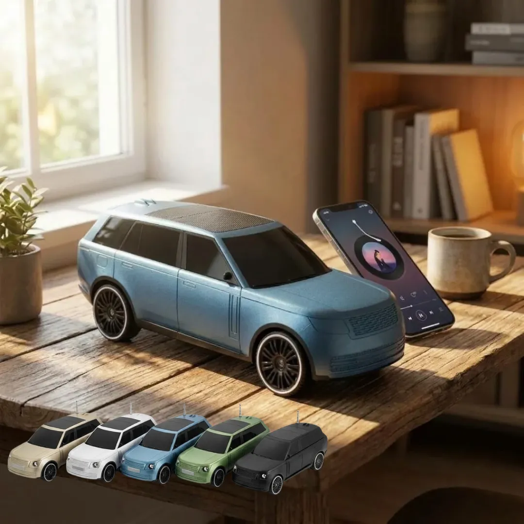Haut-parleur Bluetooth portable avec recharge solaire et support téléphone - couleur aléatoire